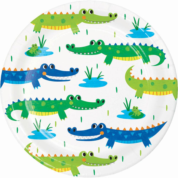 Alligator Party Luncheon Plates 7in 8pcs