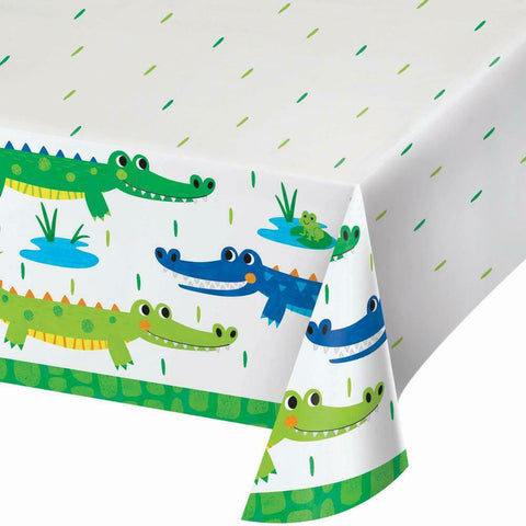 Alligator Party Paper Tablecover 54in x 102in 1 pc