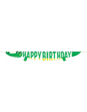 Alligator Party Shaped Banner With Ribbon 1 pc