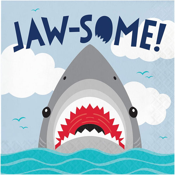 Shark Party Luncheon Napkin 16pcs