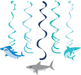 Shark Party Dizzy Danglers, Assorted 5pcs