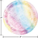 Tie Dye Party Luncheon Plates 7in 8pcs