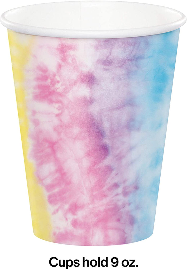 Tie Dye Party Hot and Cold Cup 9oz 8pcs