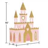 Princess Castle Centerpiece, Glitter 15in 1 pc