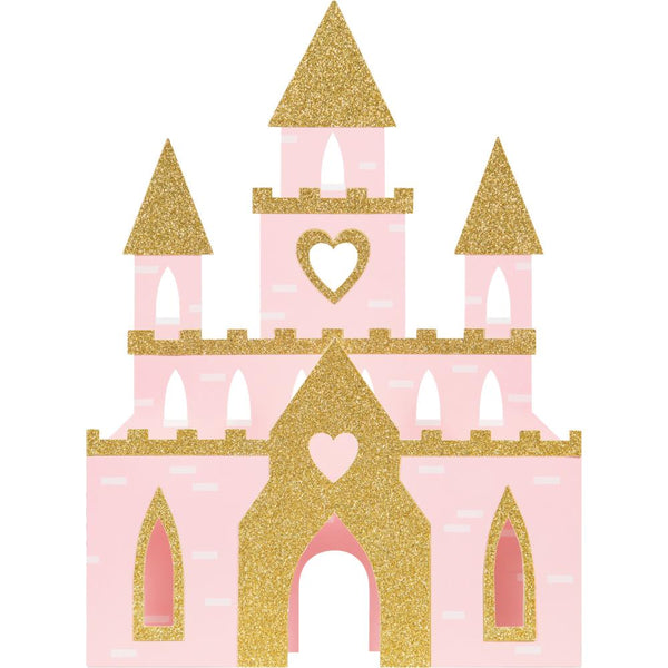 Princess Castle Centerpiece, Glitter 15in 1 pc