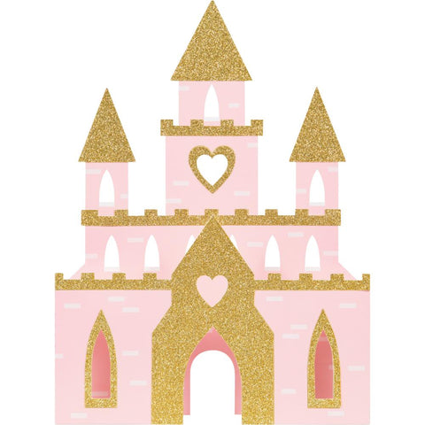 Princess Castle Centerpiece, Glitter 15in 1 pc