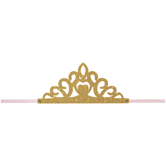 Princess Glitter Tiara
With Ribbon 8pcs