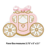 Princess Carriage Favor Boxes  8pcs
