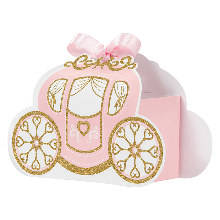 Princess Carriage Favor Boxes  8pcs