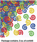 Foil Confetti Multicolor, Swirl 1 pc 0.5oz