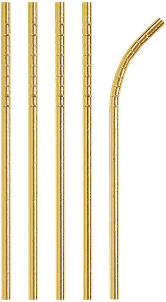 Paper Straws Metcallic Gold 24pcs
