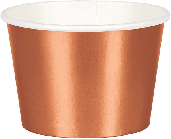 Treat Cups Rose Gold Foil 8pcs