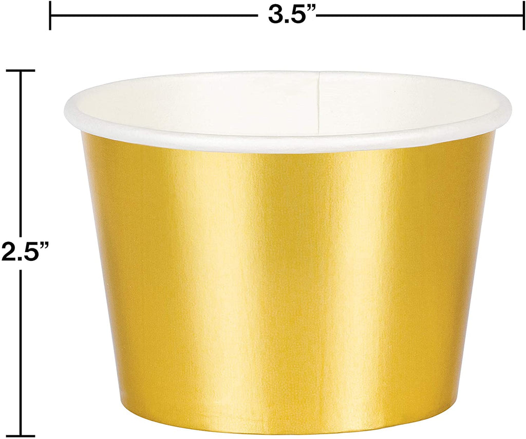 Treat Cups Gold Foil 8pcs