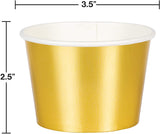 Treat Cups Gold Foil 8pcs
