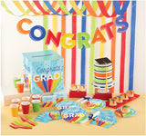 Rainbow Grad Dinner Plates 8.75 in 8pcs