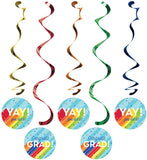 Rainbow Grad Dizzy Danglers 24in 5pcs