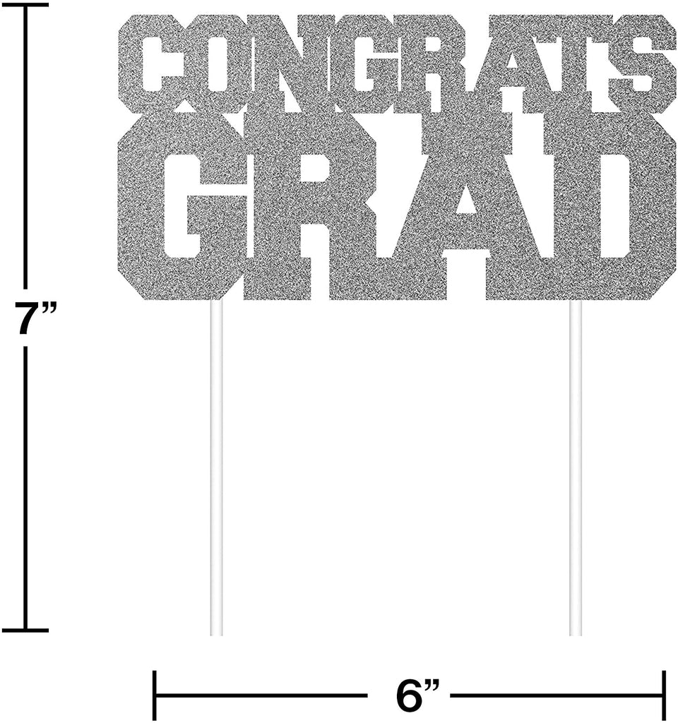 Graduation Décor Congrats Grad cake topper 1 pc