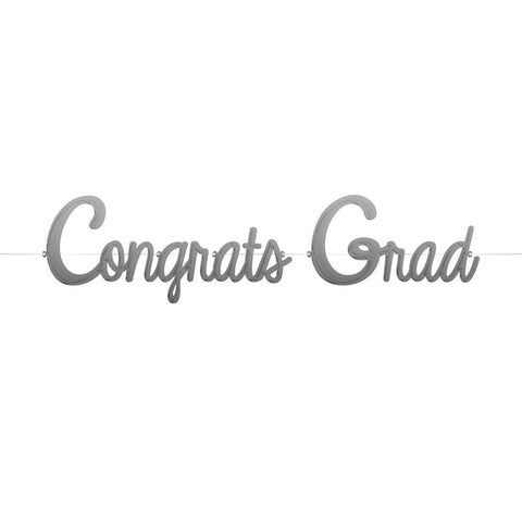 Graduation Décor Balloon Banners Congrats Grad 2pcs