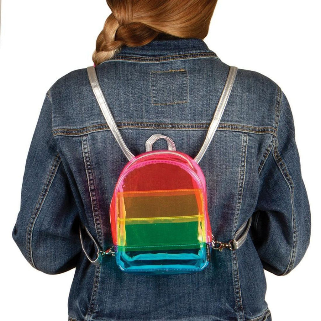 Transparent Rainbow  Micro-Mini Backpack