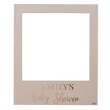 Rose Gold Baby Shower Photobooth Frame 72x60cm