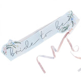 Bride To Be Thin Sash Boho Floral 155cm