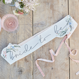 Bride To Be Thin Sash Boho Floral 155cm