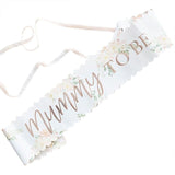Baby Shower Floral Sash - Mummy To Be Floral 11cmx76cm