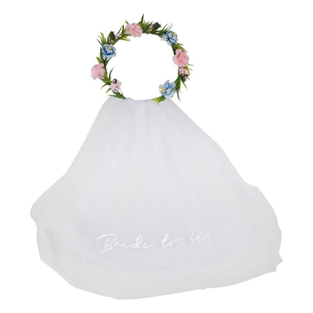 Bride To Be Floral Headband 60cmx30cm