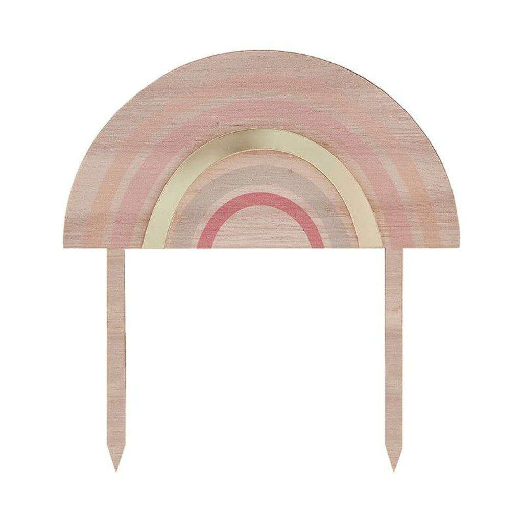 Happy Everything Cake Topper Wooden & Acrylic Rainbow