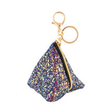Fashion Angels Chunky Glitter Triangle Pouch Bag Charm-Midnight