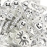 Baby Shark Surprise  Metallic Sticker Set
