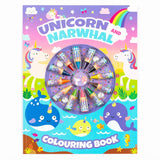 Unicorns Colouring Book With Crayons