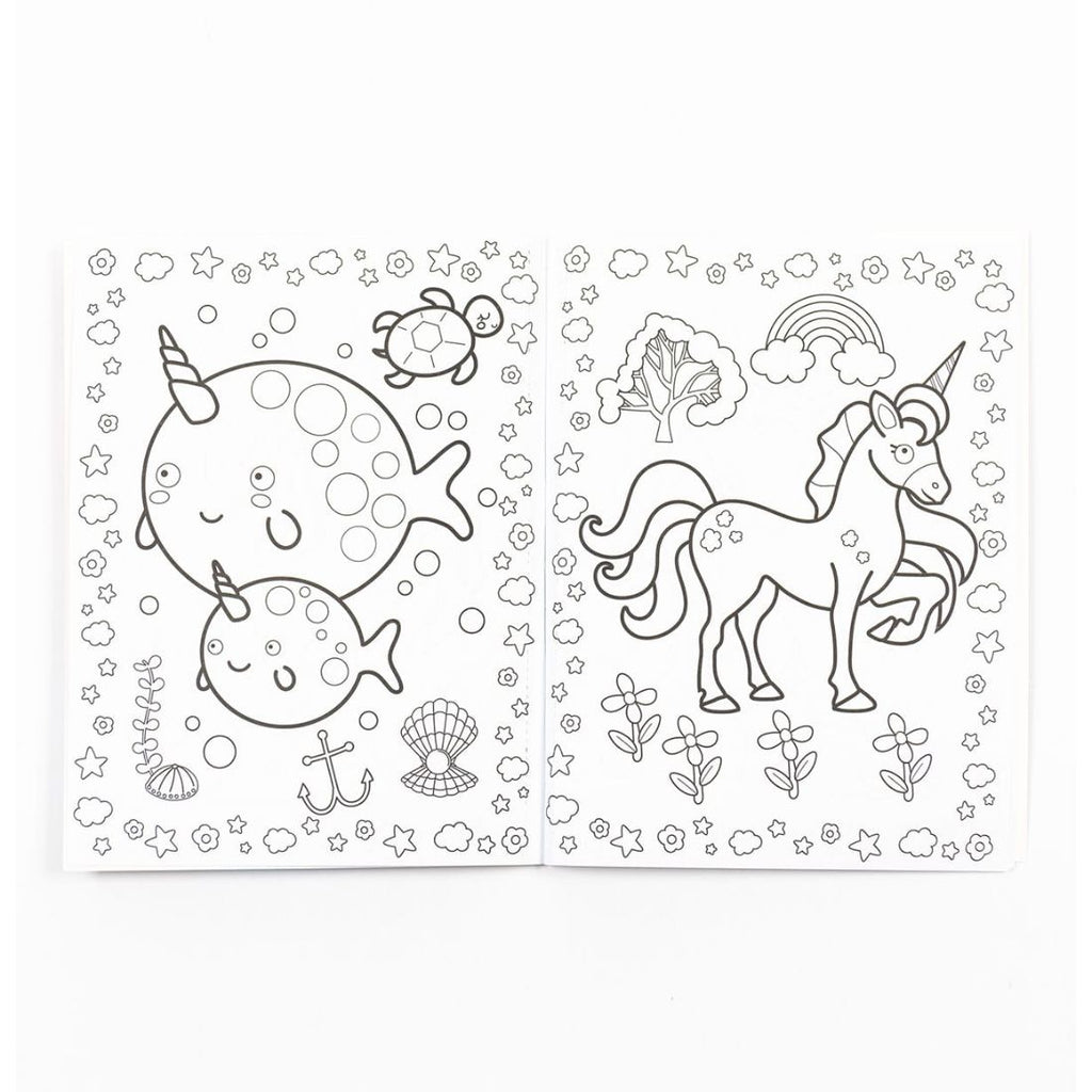 Unicorns Colouring Book With Crayons