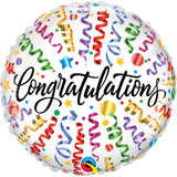 Congratulations Streamers  Foil Balloon