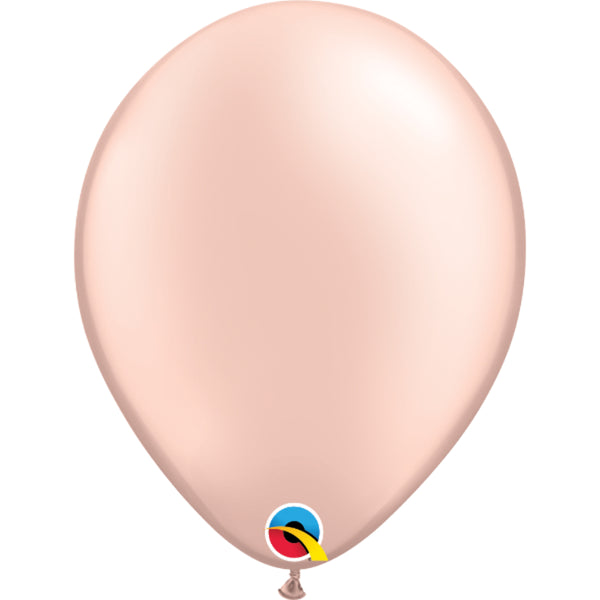  11in Plain Retail Pearl Peach 6 pieces