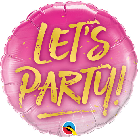 Lets Party  Foil Balloon