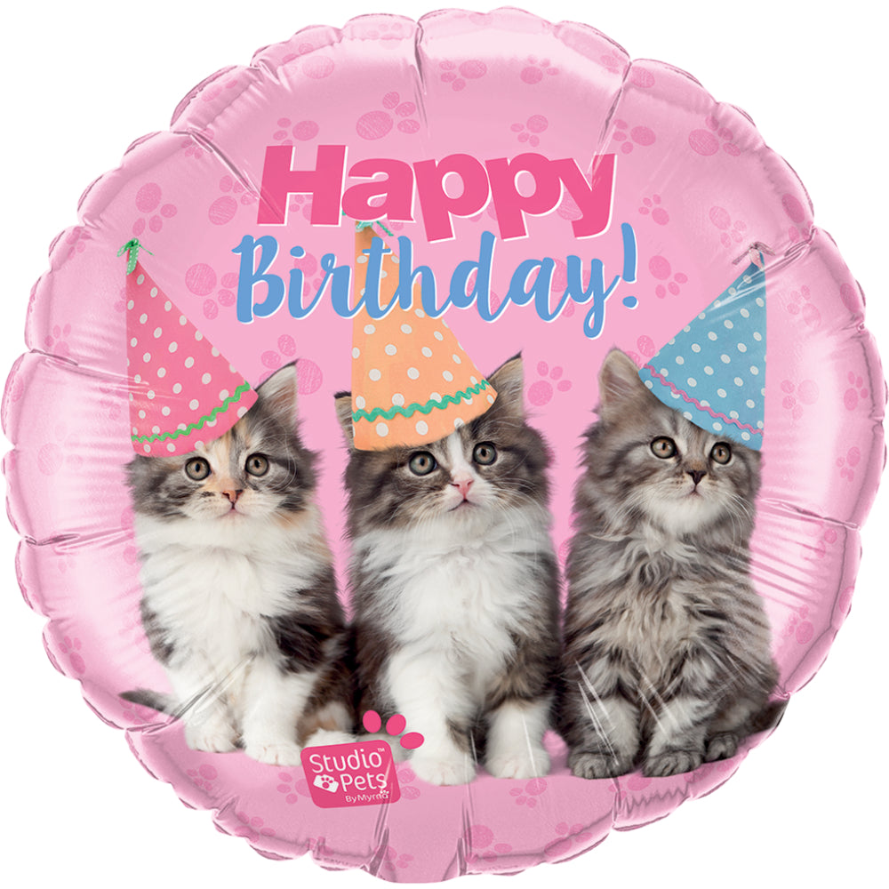 Studio Pets ‰ÛÒ Birthday Kittens  Foil Balloon