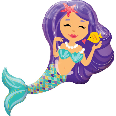 Enchanting Mermaid Super Shp Foil Balloon