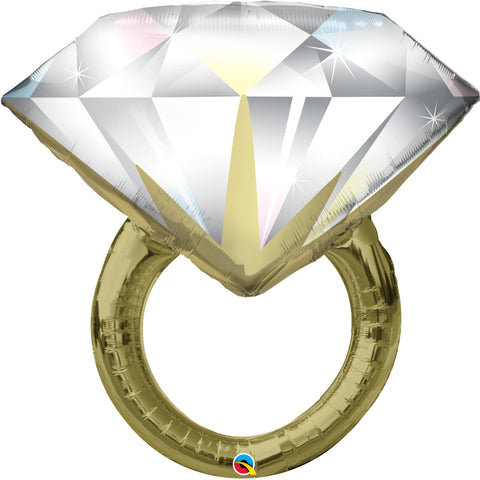 Diamond Wedding Ring Super Shp Foil Balloon
