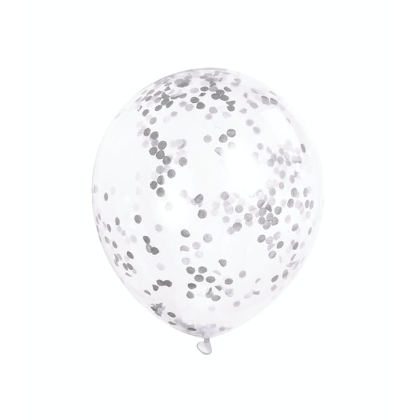 Clear Balloons With Confetti 