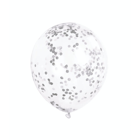 Clear Balloons With Confetti 