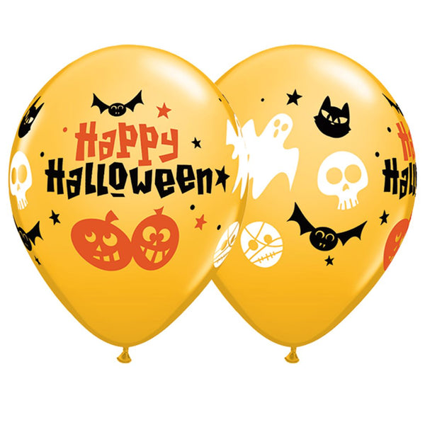 Halloween Fun 11in Goldenrod 50Pcs