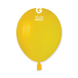  5in Round Yellow Latex Balloons