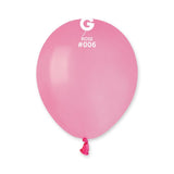  5in Round Rose Latex Balloons