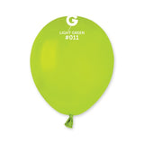  5in Round Light Green Latex Balloons