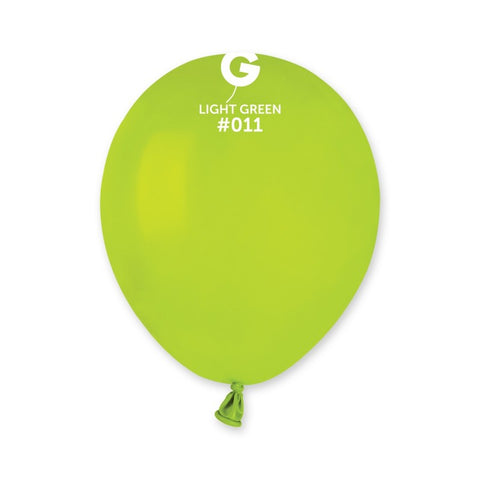  5in Round Light Green Latex Balloons