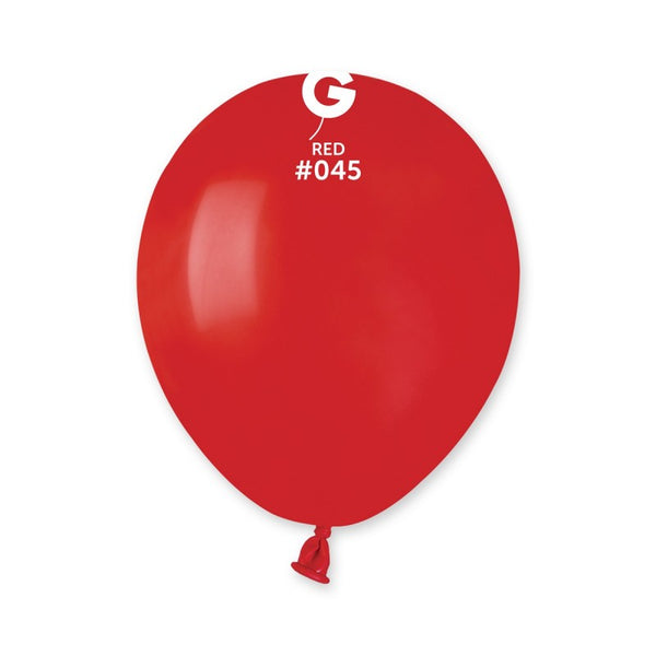  5in Round Red Latex Balloons