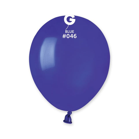  5in Round Blue Latex Balloons