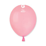  5in Round Pink Latex Balloons