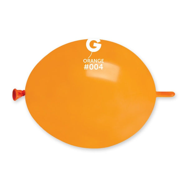  6in Link Orange Latex Balloons
